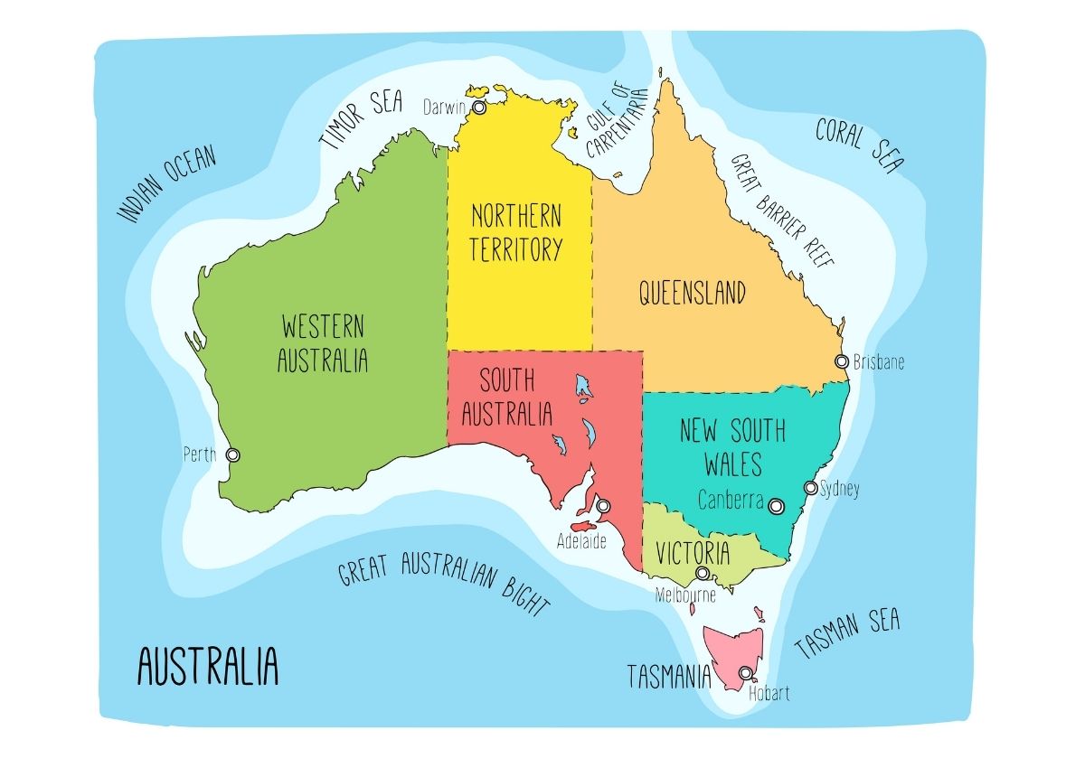 Australia states and the colouring problem